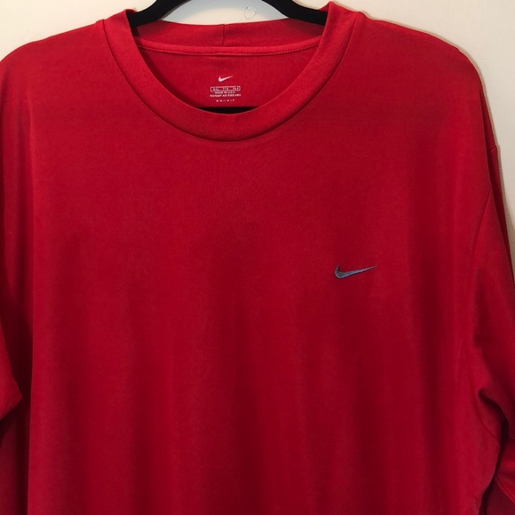 Nike Other - Nike Red Dri-Fit Long Sleeve T-Shirt Size 2X